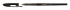Шариковая ручка "Re-Liner", цвет корпуса: чёрный , цвет чернил: чёрный, толщина 0,38мм sela25